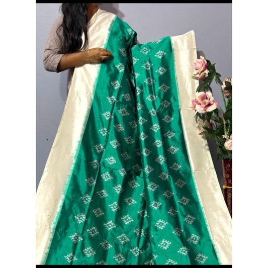 Ikkat Pochampally Handloom Pure Silk Saree with Blouse | Double Warp | Silk Mark Certified